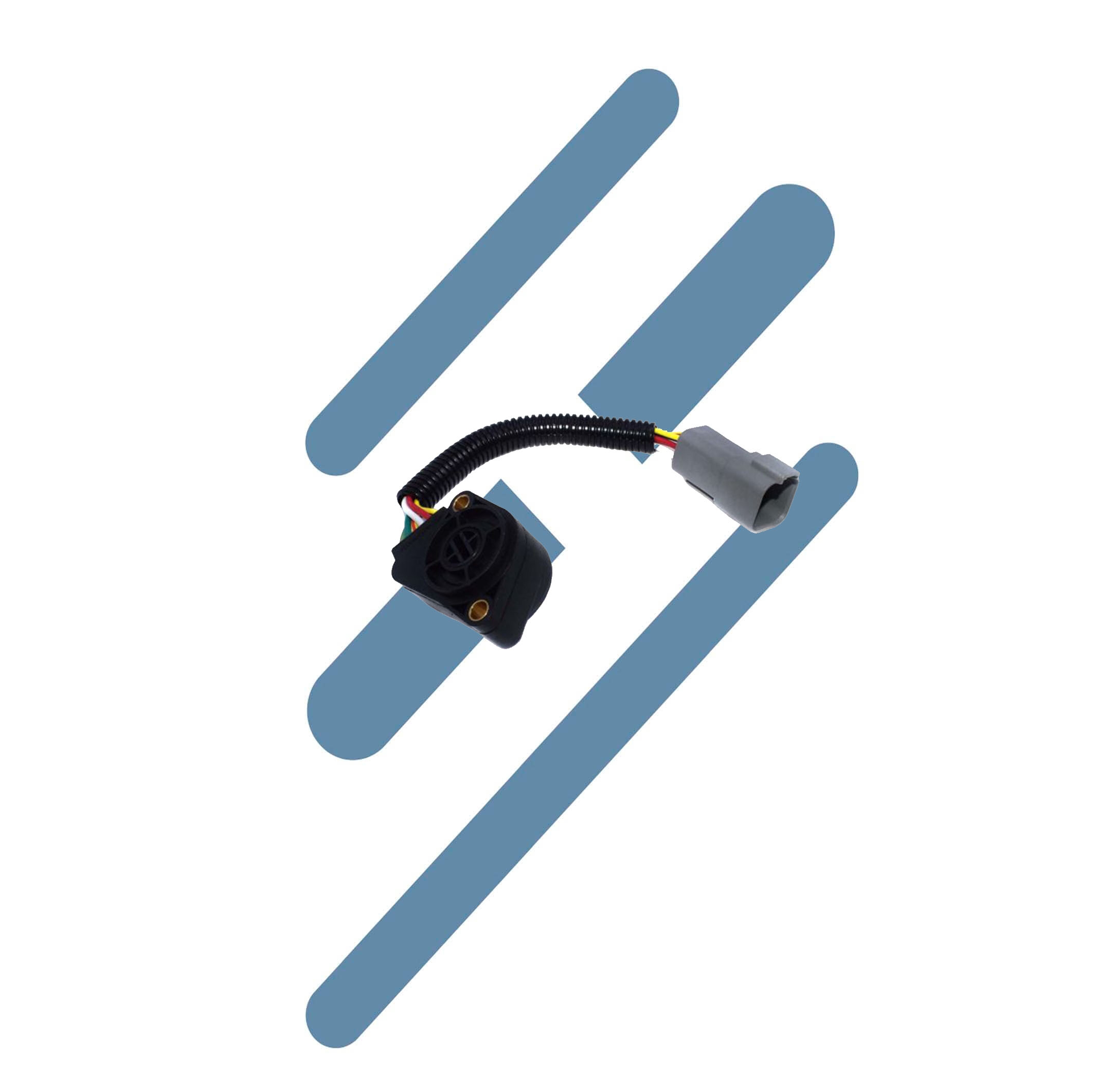Sensor Pedal Acelerador 5 Fios/Conector Quadrado Cinza COMPATÍVEL (Modelo Novo) 20504685