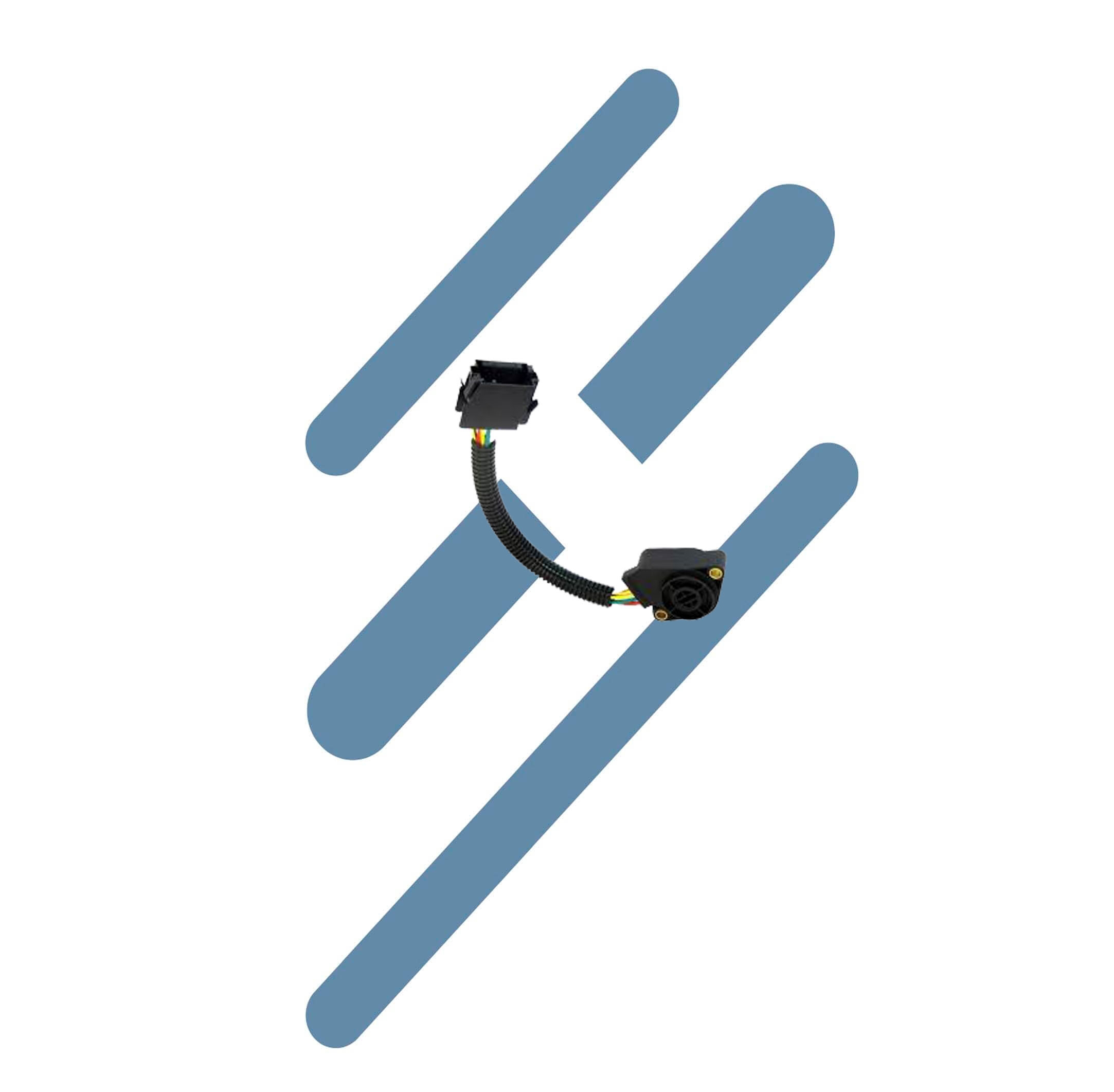 Sensor Pedal Acelerador 5 Fios/Conector Chato Preto COMPATÍVEL (Modelo Antigo) 3985226